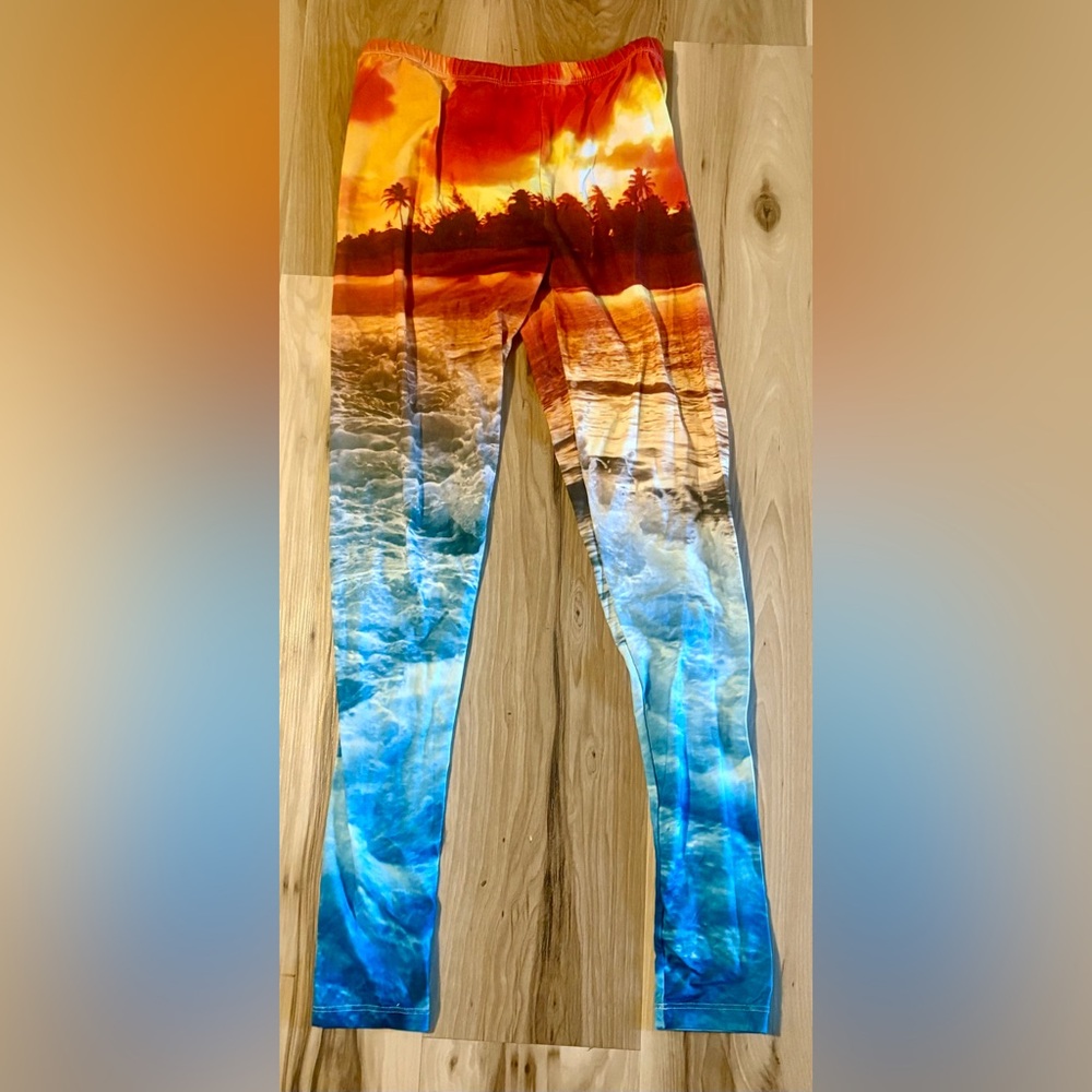 Women’s Vibrant Ocean Print Leggings